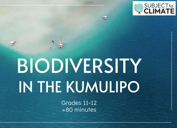 Biodiversity in the Kumulipo